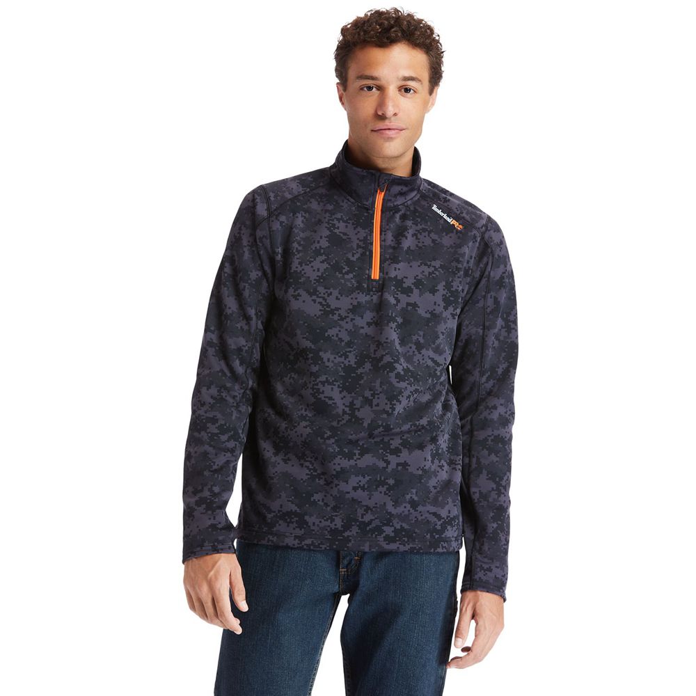 Hanorac Timberland Barbati Negrii - Pro® Understory Quarter-Zip Fleece - Romania - QEHGMP836